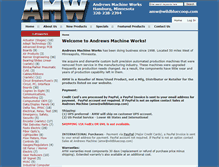 Tablet Screenshot of andrews-machine.com